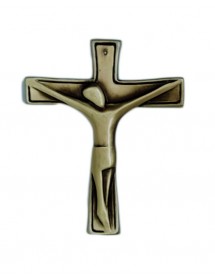 Croix bronze christ Moderne