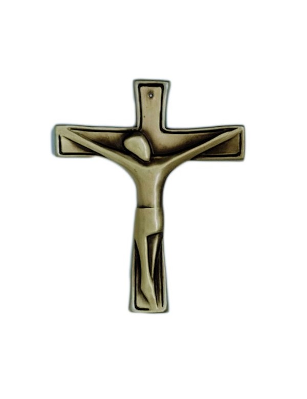 Croix bronze christ Moderne