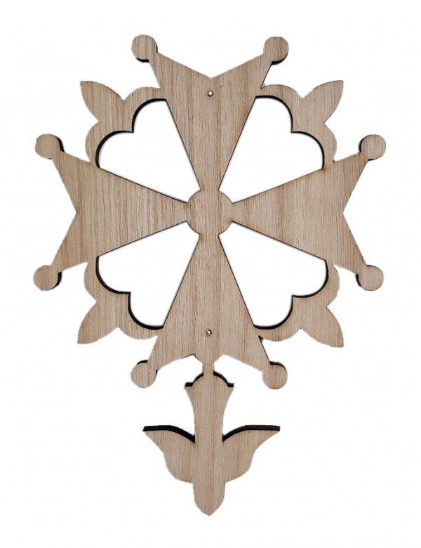 Croix Huguenote en bois