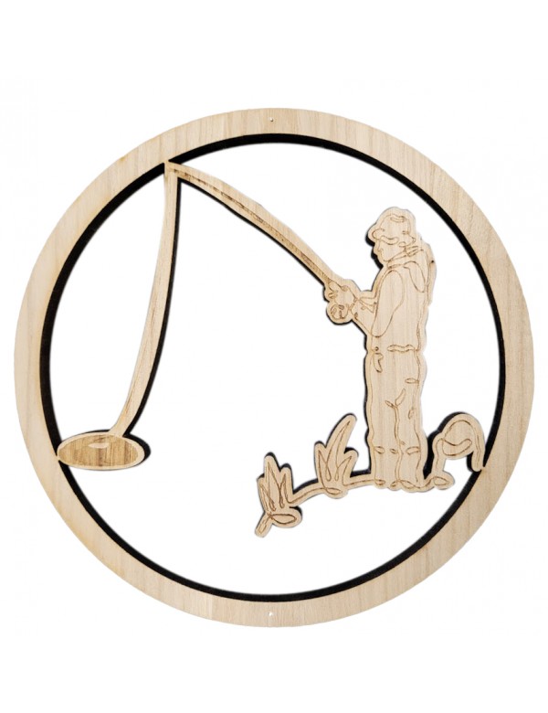 Pêcheur en bois