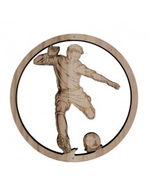 Footballeur en bois