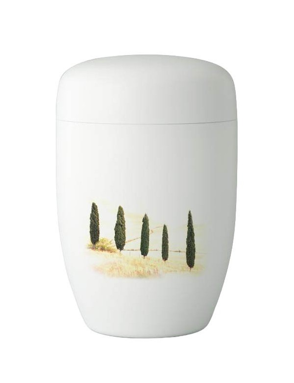 Urne motif paysage