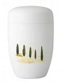 Urne motif paysage
